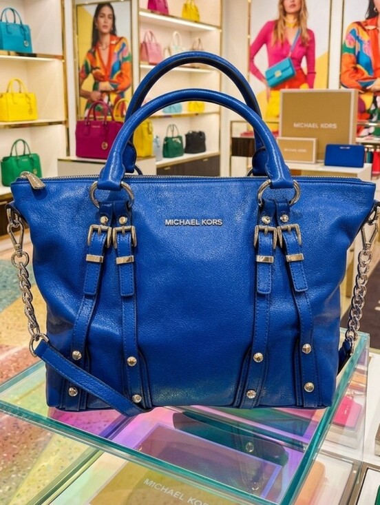Michael Kors Handbags - Michael Kors Cobalt Blue Crossbody Satchel